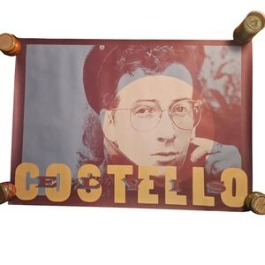 Elvis Costello Punch the Clock Vintage 1983 Promo Album Poster 34x48 CBS Rock